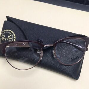 Ray-Ban 6396 Brown on RoseGold Women's Glasses. NEW with Case Rare Find